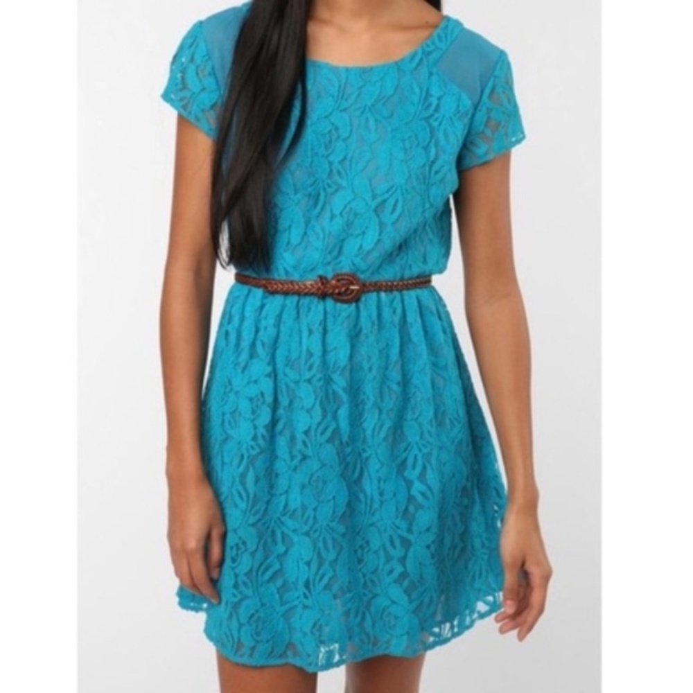 Coincidence & Chance Floral Lace Overlay Dress
